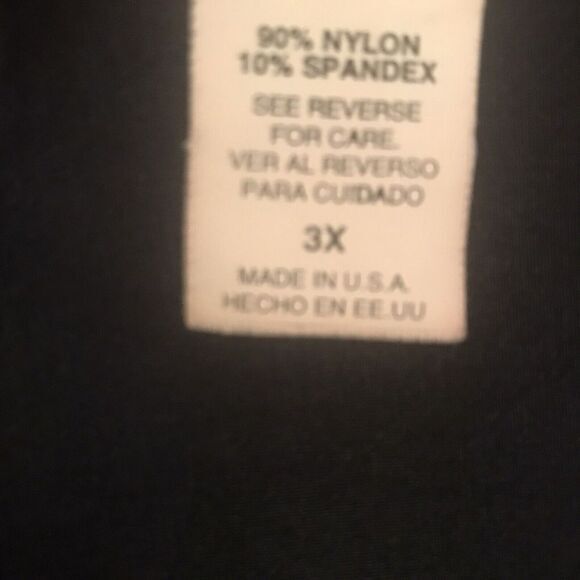 Vintage Claudia Richard Black Drape Neck Blouse Size 3X‎ - Picture 5 of 5